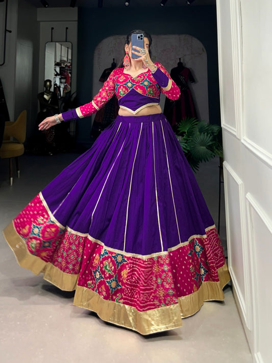 Festive silk fusion Lehenga Choli